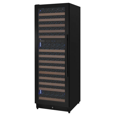 Allavino Reserva Series 172 Bottle Dual Zone Built-in Wine Refrigerator with Black Metal Door - Left Hinge | Fridge.com