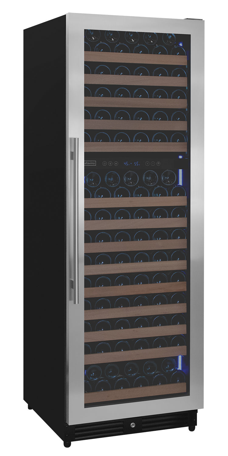 Allavino Reserva Series 172 Bottle Dual Zone Built-In Wine Refrigerator With Stainless Steel Door - Right Hinge - View 2 | Fridge.com