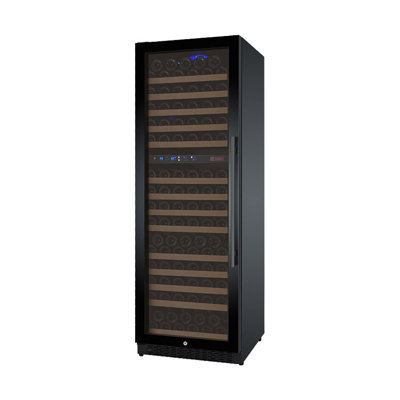 Allavino 24" Wide FlexCount II Tru-Vino 172 Bottle Dual Zone Black Left Hinge Wine Refrigerator | Fridge.com