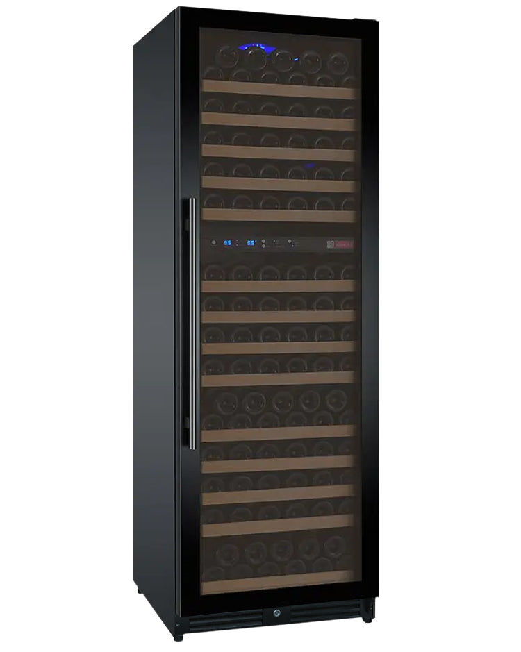 Allavino Flexcount Series 172 Bottle Dual Zone Built-In Wine Refrigerator With Black Door - Right Hinge - View 2 | Fridge.com