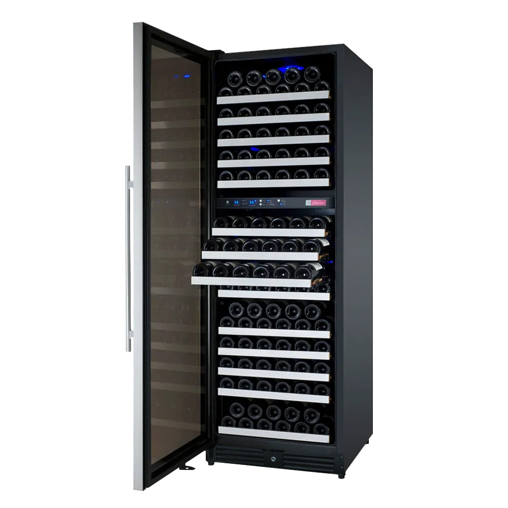 Allavino 24" Wide Flexcount Ii Tru-Vino 172 Bottle Dual Zone Stainless Steel Left Hinge Wine Refrigerator - View 6 | Fridge.com