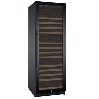 Allavino 24" Wide FlexCount II Tru-Vino 177 Bottle Single Zone Black Right Hinge Wine Refrigerator — FIN-0019472 | Fridge.com