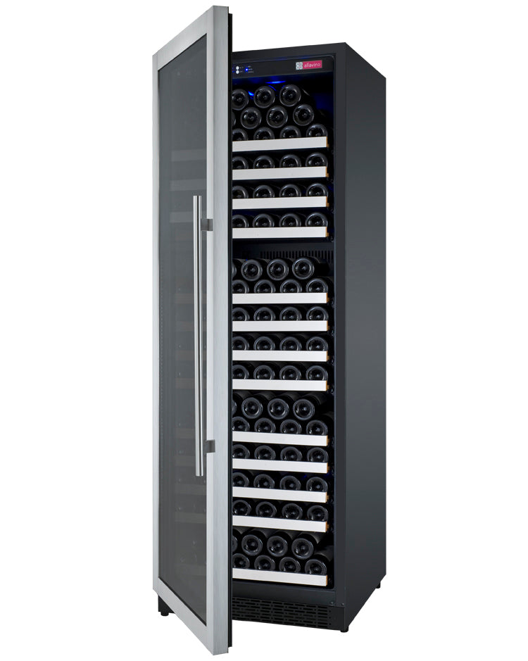 Allavino 24" Wide Flexcount Ii Tru-Vino 177 Bottle Single Zone Stainless Steel Left Hinge Wine Refrigerator - View 5 | Fridge.com
