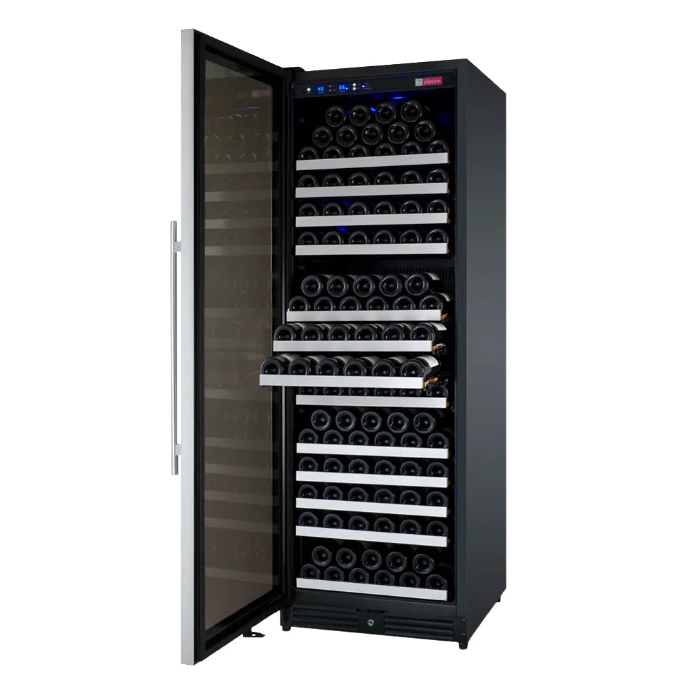Allavino 24" Wide Flexcount Ii Tru-Vino 177 Bottle Single Zone Stainless Steel Left Hinge Wine Refrigerator - View 6 | Fridge.com