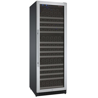 Allavino 24" Wide FlexCount II Tru-Vino 177 Bottle Single Zone Stainless Steel Right Hinge Wine Refrigerator | Fridge.com