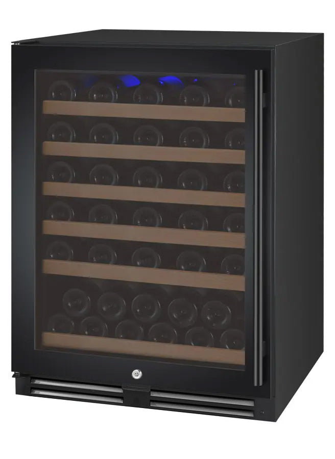 Allavino Flexcount Series 56 Bottle Single Zone Built-In Wine Refrigerator With Black Door - Left Hinge - View 2 | Fridge.com
