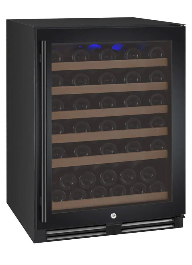 Allavino Flexcount Series 56 Bottle Single Zone Built-In Wine Refrigerator With Black Door - Right Hinge - View 2 | Fridge.com