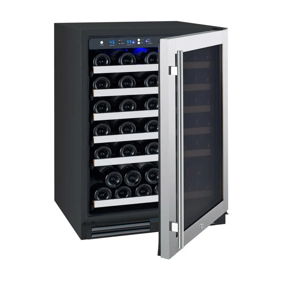 Allavino Flexcount Series 56 Bottle Single Zone Undercounter Wine Refrigerator With Stainless Steel Door - Right Hinge - View 6 | Fridge.com