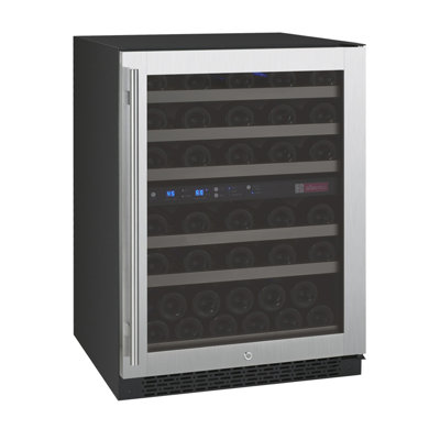 Allavino Flexcount Series 56 Bottle Dual Zone Built-In Wine Refrigerator With Stainless Steel Door - Right Hinge — FIN-0019002 | Fridge.com