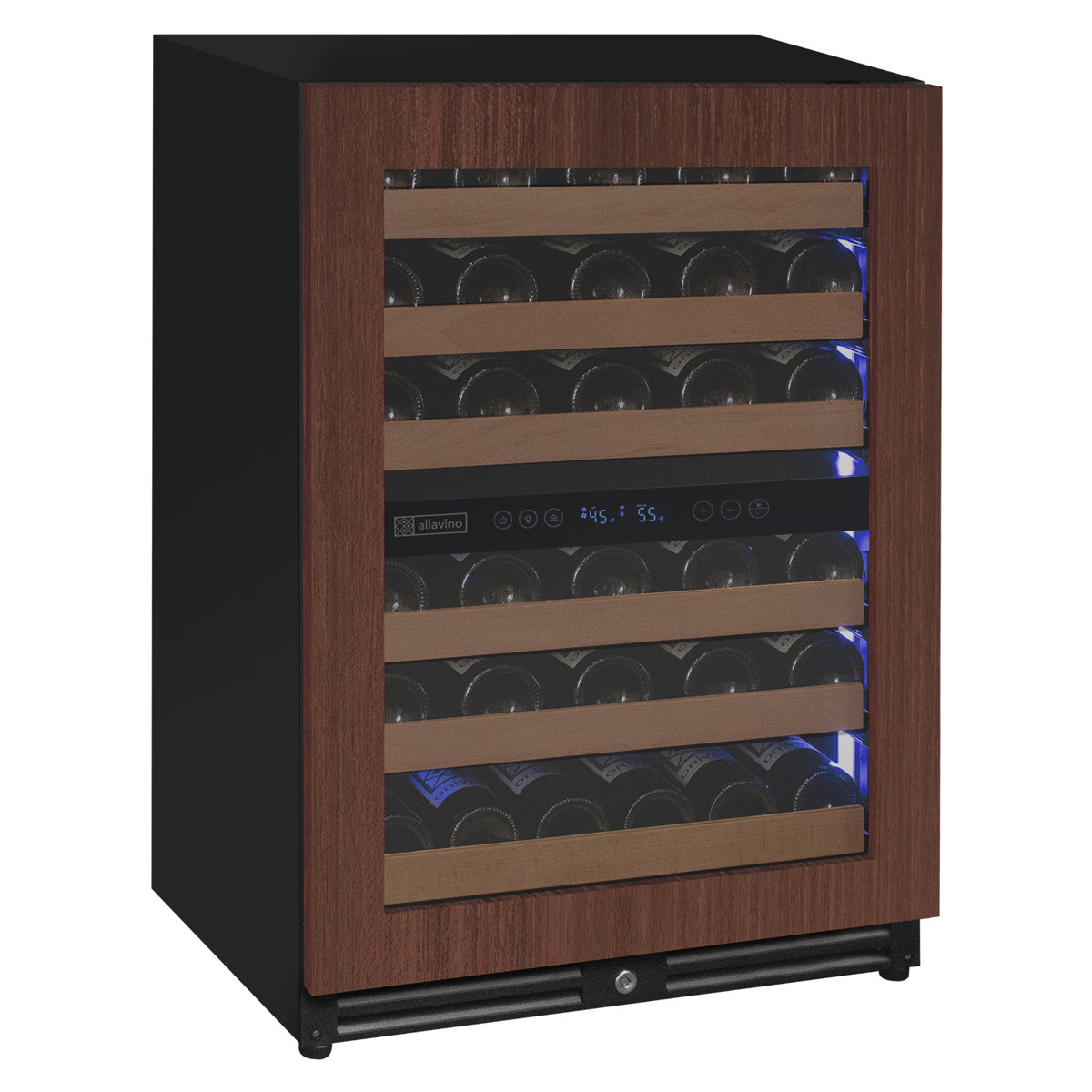 Allavino Reserva Series - 51 Bottle Dual Zone Built-in Luxury Wine Refrigerator with Panel Ready Overlay Door - Right Hinge | Fridge.com