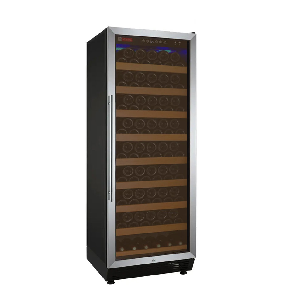 Allavino 24" Wide Vite II Tru-Vino 99 Bottle Single Zone Stainless Steel Right Hinge Wine Refrigerator | Fridge.com
