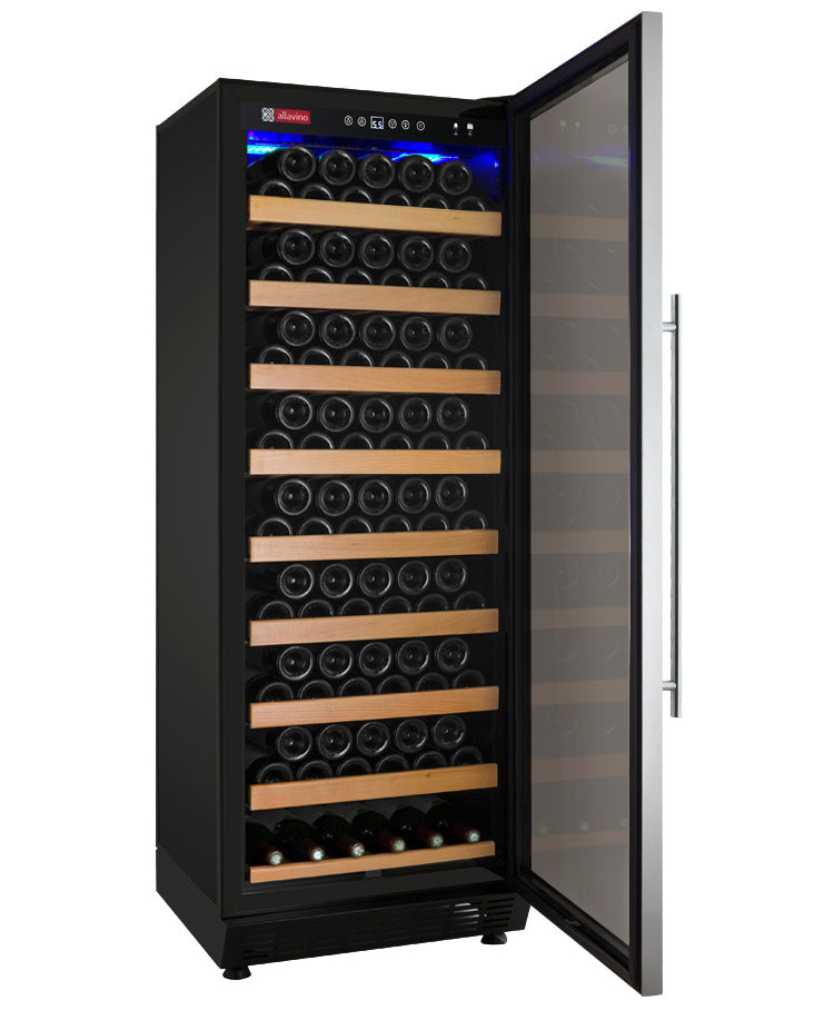 Allavino 24" Wide Vite Ii Tru-Vino 99 Bottle Single Zone Stainless Steel Right Hinge Wine Refrigerator - View 3 | Fridge.com