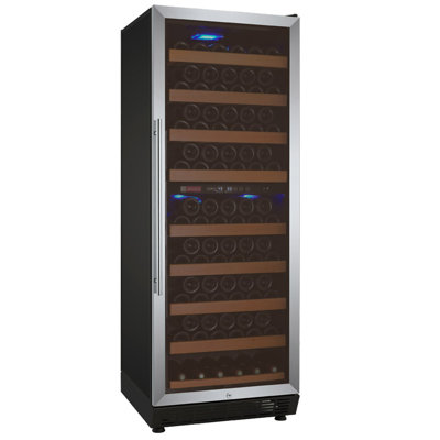Allavino Vite Series 99 Bottle Dual Zone Freestanding Wine Cooler Refrigerator with Stainless Steel Door - Right Hinge | Fridge.com