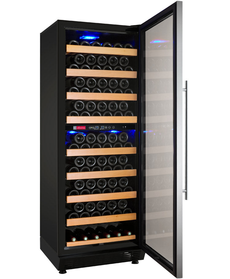 Allavino Vite Series 99 Bottle Dual Zone Freestanding Wine Cooler Refrigerator With Stainless Steel Door - Right Hinge - View 5 | Fridge.com