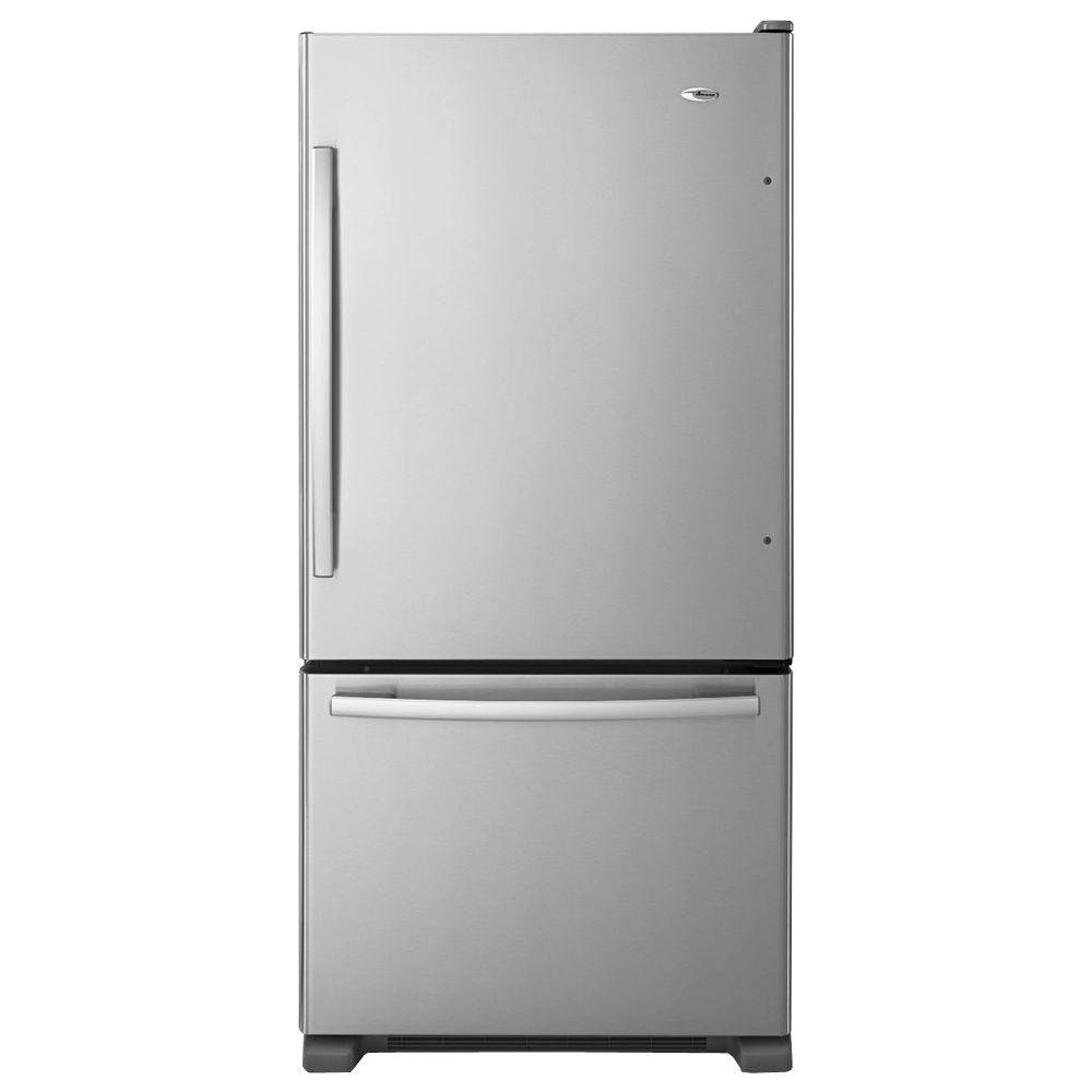 Amana ABB2224BRM 21.9 Cu. Ft. Stainless Steel Bottom Freezer Refrigerator - Energy Star | Fridge.com