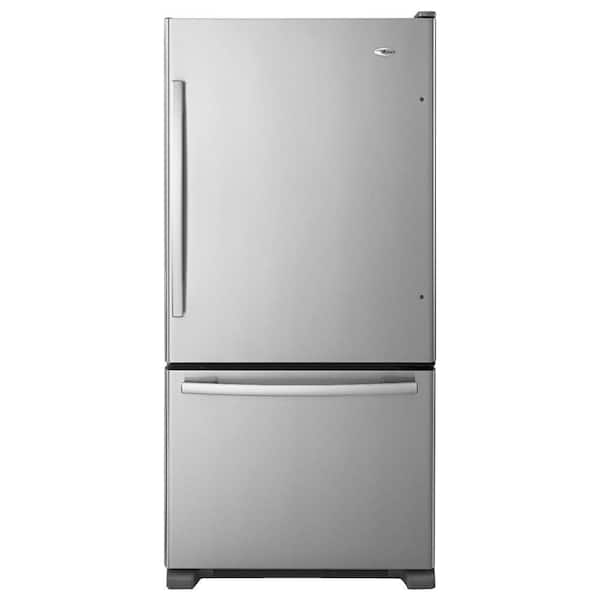 Amana ABB2224BRM 21.9 cu. ft. Stainless Steel Bottom Freezer Refrigerator - Energy Star - View 2 | Fridge.com