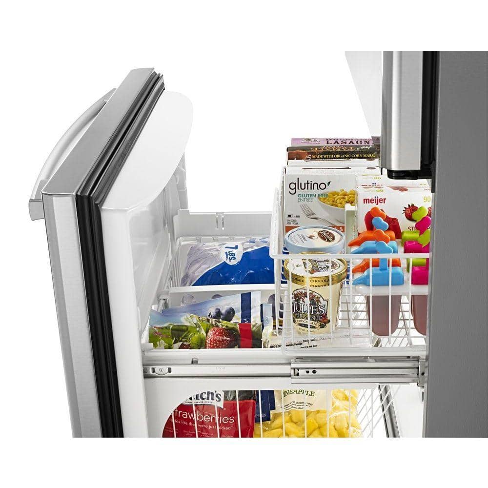 Amana ABB2224BRM 21.9 cu. ft. Stainless Steel Bottom Freezer Refrigerator - Energy Star - View 5 | Fridge.com