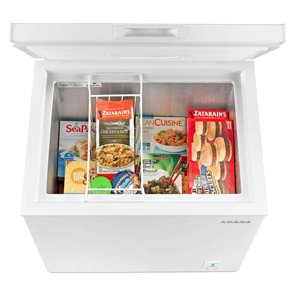 Amana 5.3 Cu. Ft. Compact Freezer with 2 Rollers in White | Fridge.com