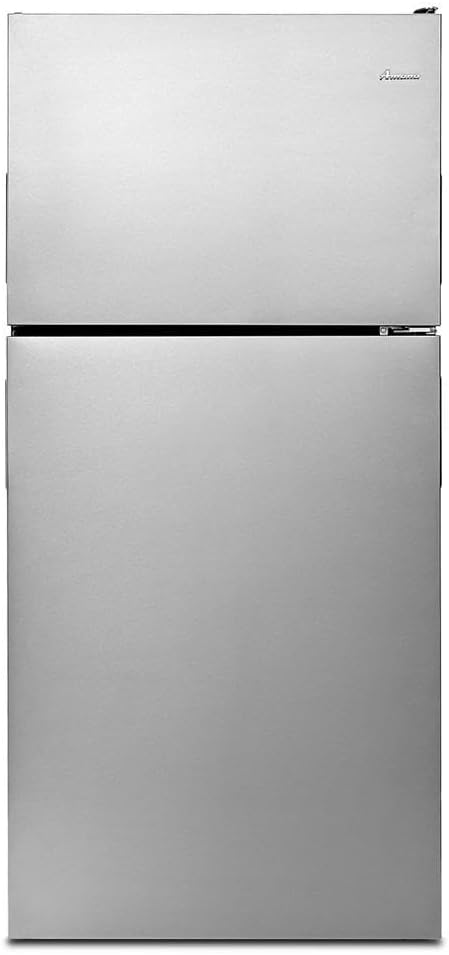 Amana 18.2 cu. ft. Top Freezer Refrigerator in Stainless Steel | Fridge.com