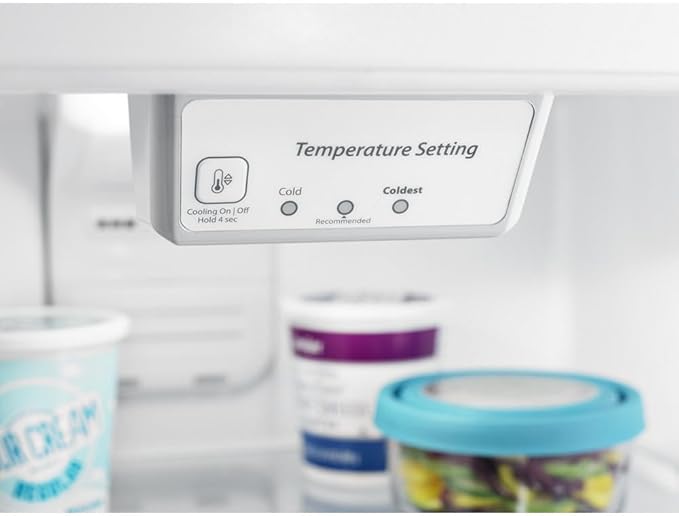 Amana 18.2 cu. ft. Top Freezer Refrigerator In Stainless Steel - View 5 | Fridge.com