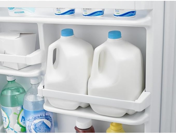 Amana 18.2 cu. ft. Top Freezer Refrigerator In Stainless Steel - View 6 | Fridge.com