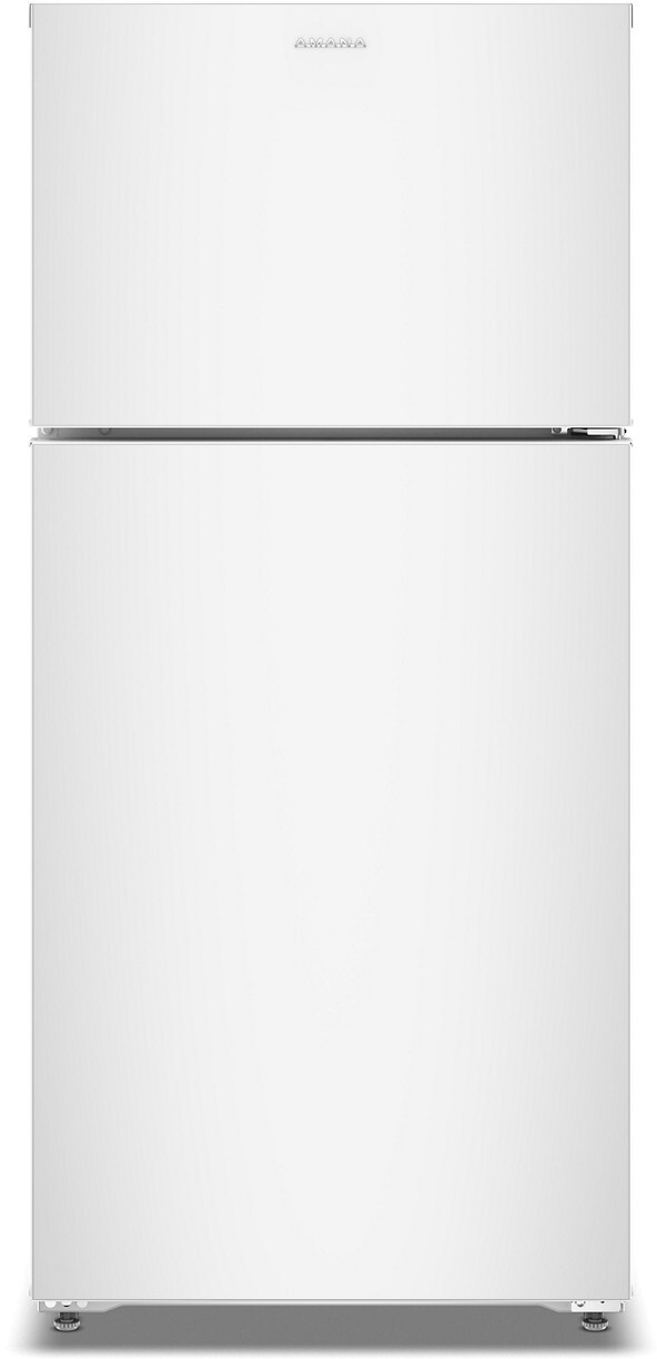 Amana - 28 in. Wide 14 cu. ft. Top-Freezer Refrigerator With A Large Crisper Drawer - White | Fridge.com
