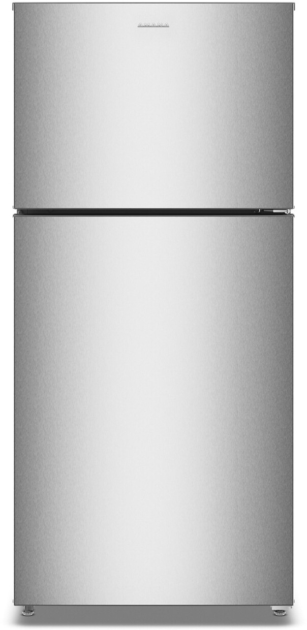 Amana 30" Wide Garage Ready Top-Freezer Refrigerator-19 Cu. Ft. in Fingerprint-Resistant Stainless Finish | Fridge.com