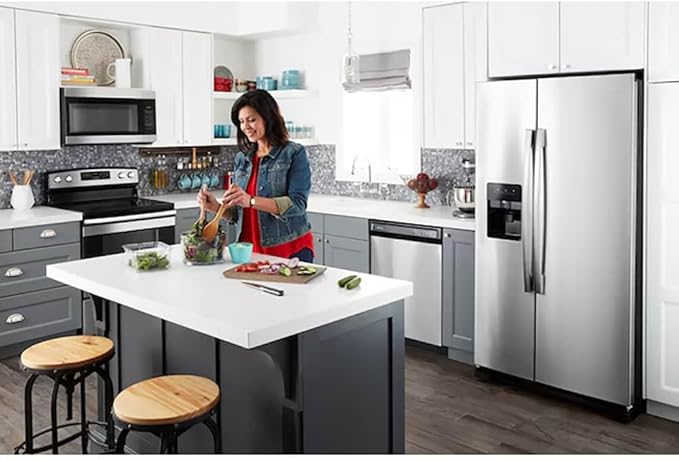 Side-By-Side Refrigerator By Amana - 21.4 cu. ft. White - View 3 | Fridge.com
