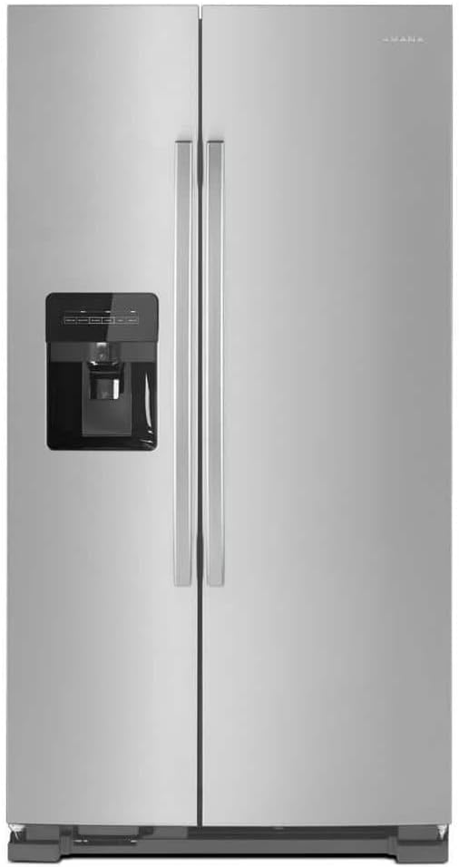 Amana Asi2575grs 25 Cu. Ft. Stainless Steel Side-By-Side Refrigerator - View 1 | Fridge.com