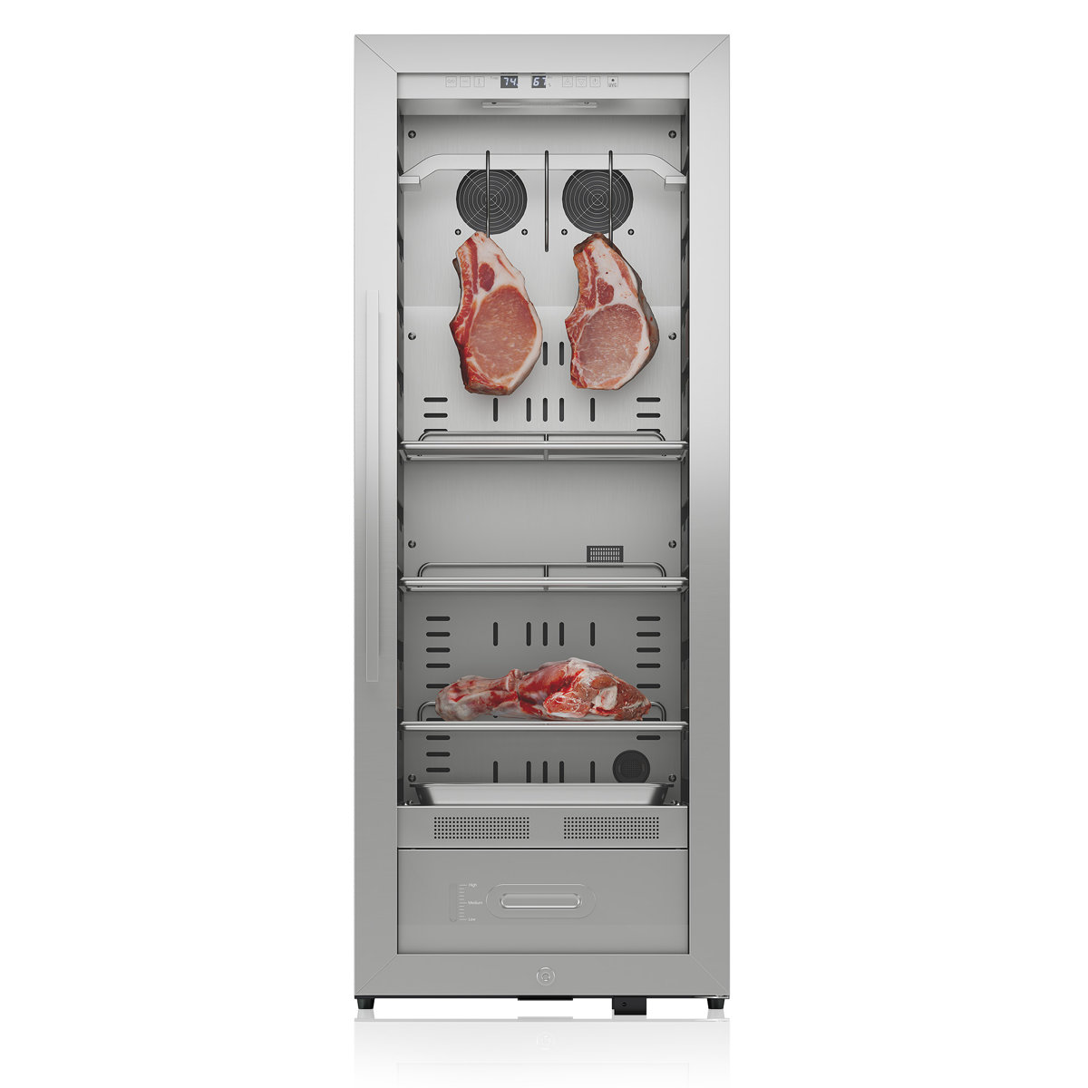 Dry Age Fridge 172L, Freestanding Steak Ager with Precise Temp & Humidity Control, Double-Layer Glass, Adjustable Door Opening Direction, Secure Lock, | Fridge.com