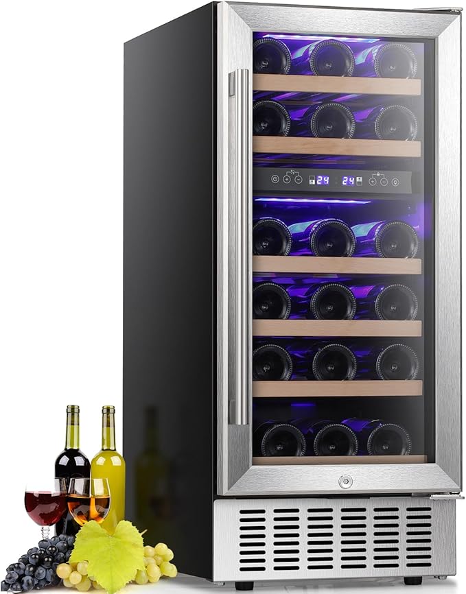 Antarctic Star Wine Fridge,15 Inch Wine Cooler Refrigerator Under Counter(41 | Fridge.com