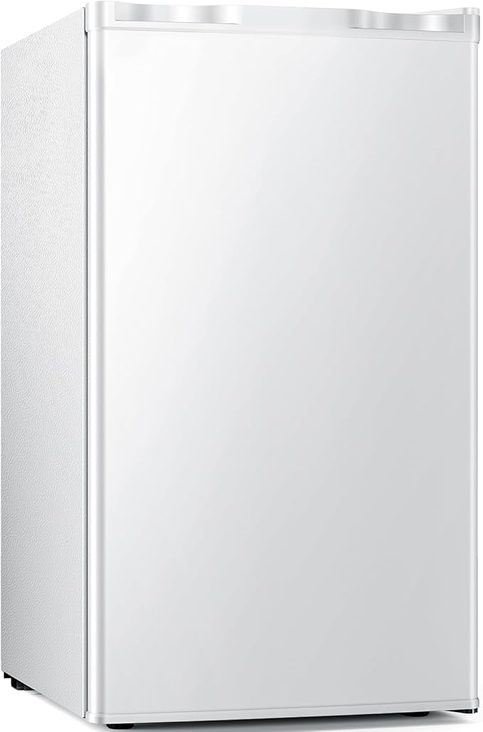 Antarctic Star Mini Compact Refrigerator with Freezer, 3.2 Cu.Ft. Single Door with Adjustable Thermostat,Removable Glass Shelves for Apartment/Dorm/Office,WHITE | Fridge.com