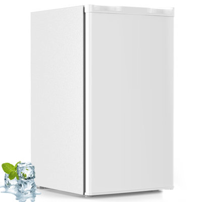 3.2 Cu. Ft. Mini Fridge with Freezer Reversible Door for Flexible Placement, 7 Precise Temp Controls& 2 Easy-Clean Shelves, ldeal for Bedrooms/Offices | Fridge.com