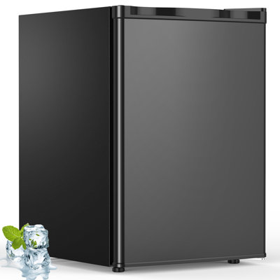 R.W.FLAME 2.6 Cu.Ft Stylish Mini Fridge w/ Freezer | 7 Precise Temp Controls | 2 Easy-Clean Shelves | Perfect for Small Spaces: Bed/Office/Dorm | Cris | Fridge.com