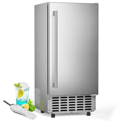 Stainless Steel Commercial Ice Maker 60lbs/day Chewable Ice Machine Heavy Duty Energy Efficient For Restaurants Bars | Fridge.com