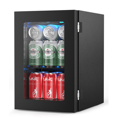 24 Cans Mini Fridge Cooler, Beverage Refrigerator Countertop Drink Cooler For Soda, Canned Beer, Adjustable Digital Temperature Control For Home Dorm | Fridge.com