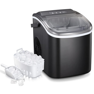 26 Lb.Daily Production Bullet Ice Countertop Ice Maker, Self-Cleaning Ice Makers — FIN-0019996 | Fridge.com