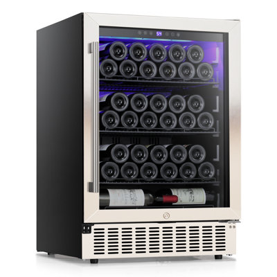 23.5'' W 46 Bottle and 156 Cans Single Zone Freestanding/Built-In Wine Refrigerator | Fridge.com