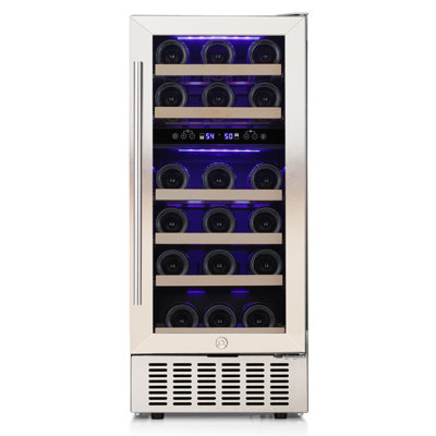 15'' 28 Bottle and 66 Can Freestanding/Built-In Dual Zone Wine Refrigerator & Beverage Cooler | Fridge.com