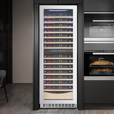 Antarctic Star 23.4" 112 Bottles Dual Zone Built-in/Freestanding Wine and Beverage Refrigerator | Fridge.com