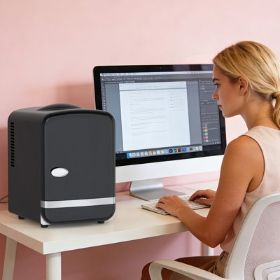 4L/6-Can Portable Mini Fridge: Cooler & Warmer For Bedroom/Car/Office/Dorm, Ideal For Cosmetics/Beverage/Food | Fridge.com