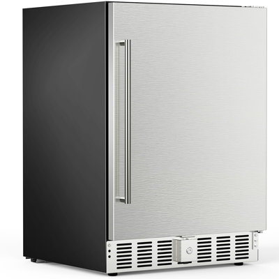 24-Inch Stainless Steel Outdoor Beverage & Wine Cooler Refrigerator - 180 Can Capacity, Built-In/Freestanding, Fast Cooling & Low Noise, Ideal For Hom | Fridge.com