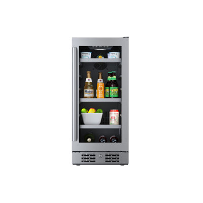 24 In. 86 Cans Undercounter Beverage Cooler In Stainless Steel | Fridge.com