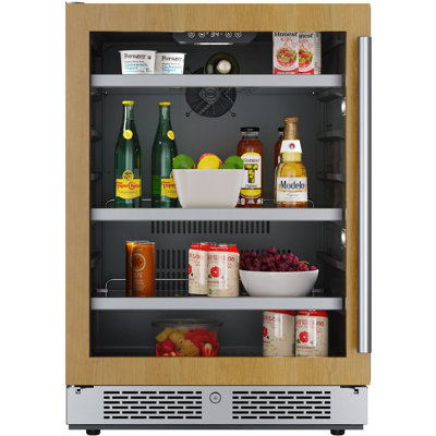 Avallon 23.81'' W Freestanding 140 Cans (12 oz.) 5.65 Cubic Feet Beverage Cooler with Glass Door | Fridge.com