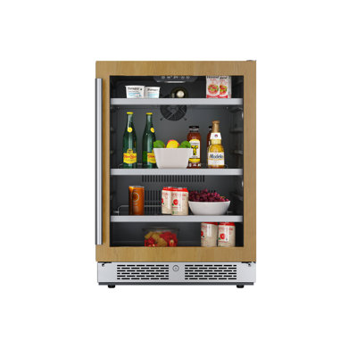 Avallon 23.81'' W Freestanding 140 Cans (12 Oz.) 5.65 Cubic Feet Beverage Cooler With Glass Door - View 1 | Fridge.com