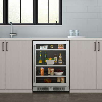 Avallon 23.8125'' W Convertible 140 Cans (12 oz.) Beverage Cooler with Glass Door | Fridge.com