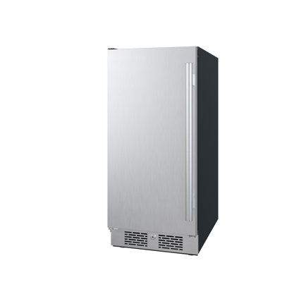 Avallon AFR152SSLH 15 Inch Wide 3.3 Cu. Ft. Compact Refrigerator with LED Lighting and Left Swing Door | Fridge.com