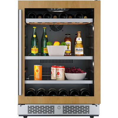 24 Inch Wide 14 Bottle Capacity And 82 Can Capacity Panel Ready Wine And Beverage Cooler - View 1 | Fridge.com