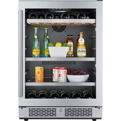 24 Inch Wide 14 Bottle Capacity and 82 Can Capacity Panel Ready Wine and Beverage Cooler | Fridge.com