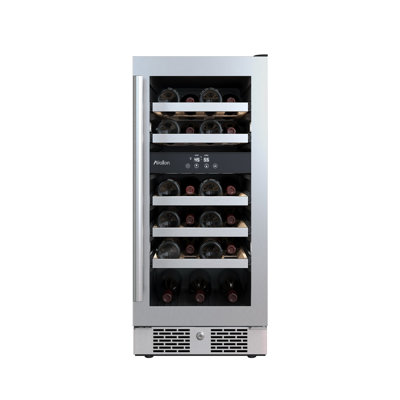 23 Bottle and 8 Can Dual Zone Built-In Wine Refrigerator | Fridge.com